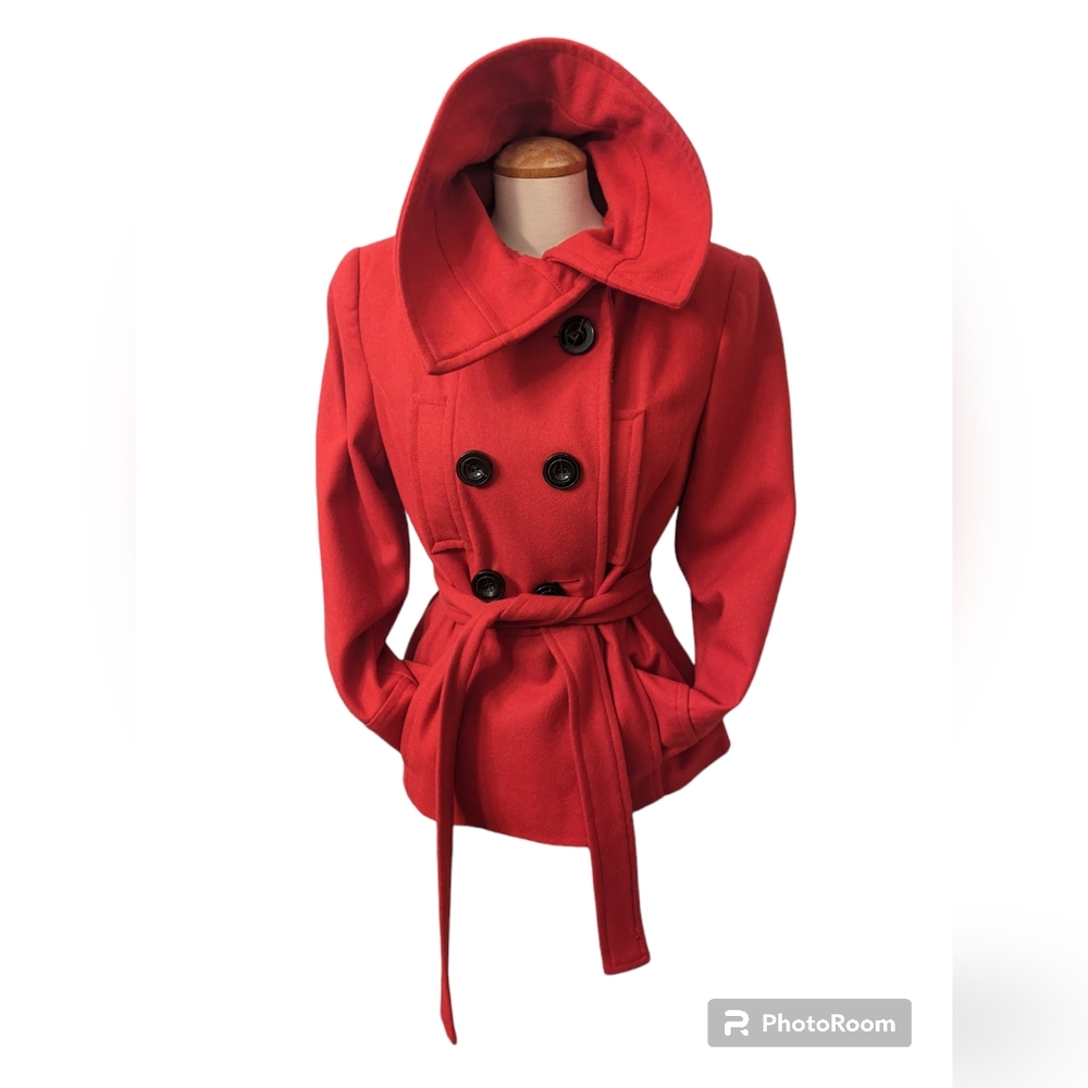 Zara wool pea coat size large.